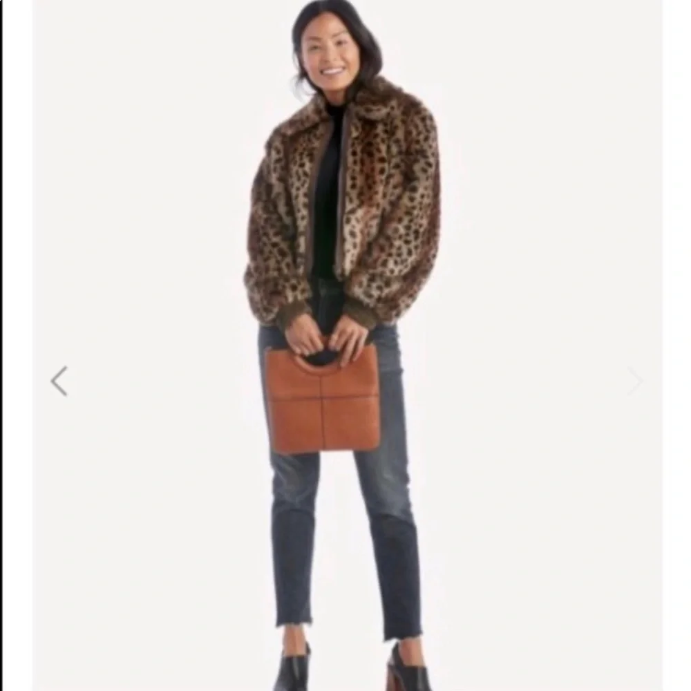 ASTR The Label NWOT Faux Fur Leopard Jacket - Picture 2 of 8